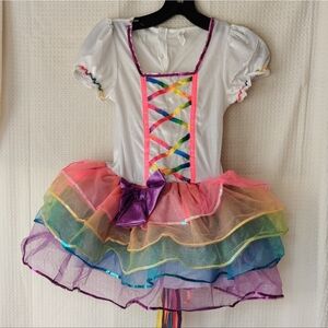 Rainbow Unicorn Halloween Costume Child Size 8-10